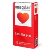 Презервативы Masculan Sensitive plus - 10 шт. - Masculan - купить с доставкой в Новочебоксарске