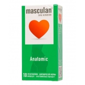 Презервативы анатомической формы Masculan Anatomic - 10 шт. - Masculan - купить с доставкой в Новочебоксарске
