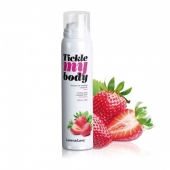 Массажная хрустящая пенка Tickle My Body Strawberry с ароматом клубники - 150 мл. - Love to Love - купить с доставкой в Новочебоксарске