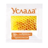 Гель-лубрикант «Услада с прополисом» - 3 гр. - Биоритм - купить с доставкой в Новочебоксарске