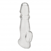 Прозрачная насадка для пениса Girthy Penis Enhancing Sleeve Extension - 17,1 см. - BlueLine - в Новочебоксарске купить с доставкой
