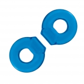 Комплект из двух колец для пениса 2-Pack Ultra-Stretch Stamina Endurance Ring - BlueLine - в Новочебоксарске купить с доставкой