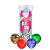 Ароматизированный лубрикант Hot Ball Mix на масляной основе (4 шарика по 3 гр.) - HotFlowers - купить с доставкой в Новочебоксарске