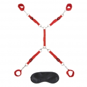 Красная фиксация на матрас Classic Bedspreader - Lux Fetish - купить с доставкой в Новочебоксарске