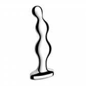 Стальной анальный фаллоимитатор для простаты Stainless Steel Anal Beads - 13 см. - b-Vibe - в Новочебоксарске купить с доставкой