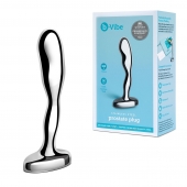 Стальной стимулятор простаты Stainless Steel Prostate Plug - 11,5 см. - b-Vibe - в Новочебоксарске купить с доставкой