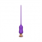 Фиолетовый тонкий стимулятор Nipple Vibrator - 23 см. - I-MOON - купить с доставкой в Новочебоксарске