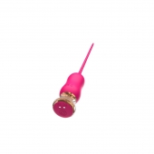 Розовый тонкий стимулятор Nipple Vibrator - 23 см. - I-MOON - купить с доставкой в Новочебоксарске