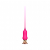 Розовый тонкий стимулятор Nipple Vibrator - 23 см. - I-MOON - купить с доставкой в Новочебоксарске