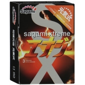 Презервативы Sagami Xtreme ENERGY с ароматом энергетика - 3 шт. - Sagami - купить с доставкой в Новочебоксарске
