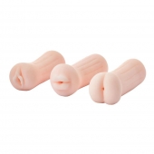Набор из 3 мастурбаторов The Girl Next Door Tina - Dream Toys - в Новочебоксарске купить с доставкой