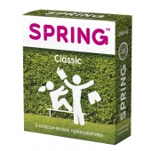 Классические презервативы SPRING CLASSIC - 3 шт. - SPRING - купить с доставкой в Новочебоксарске