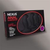 Набор из 3 массажеров простаты чёрного цвета NEXUS ANAL STARTER KIT - Nexus Range - в Новочебоксарске купить с доставкой