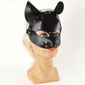 Черная кржаная маска Pussy - Sitabella - купить с доставкой в Новочебоксарске