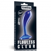 Синяя анальная втулка Flawless Clear Prostate Plug 6.0 - 15 см. - Lovetoy - в Новочебоксарске купить с доставкой