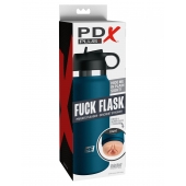 Мастурбатор-вагина в синей колбе F*ck Flask - Pipedream - в Новочебоксарске купить с доставкой