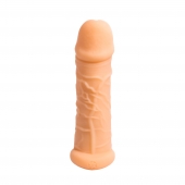 Телесный фаллоудлинитель Extra Size Bubbles - 15,5 см. - Lola Games - в Новочебоксарске купить с доставкой
