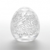 Мастурбатор-яйцо Keith Haring EGG PARTY - Tenga - в Новочебоксарске купить с доставкой