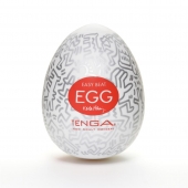 Мастурбатор-яйцо Keith Haring EGG PARTY - Tenga - в Новочебоксарске купить с доставкой