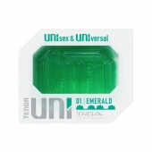Зеленый мастурбатор-стимулятор Tenga Uni Emerald - Tenga - в Новочебоксарске купить с доставкой