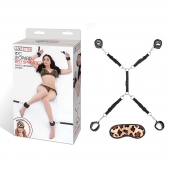 Леопардовая фиксация на матрас для рук и ног Classic Bedspreader - Lux Fetish - купить с доставкой в Новочебоксарске
