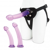 Тренировочный набор с тремя насадками Pegging Training Set - Lux Fetish - купить с доставкой в Новочебоксарске