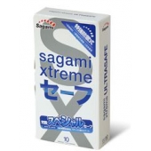 Презервативы Sagami Xtreme Ultrasafe с двойным количеством смазки - 10 шт. - Sagami - купить с доставкой в Новочебоксарске