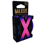 Презервативы Maxus XXL увеличенного размера - 3 шт. - Maxus - купить с доставкой в Новочебоксарске