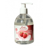 Лубрикант на водной основе Love Protection Raspberry с ароматом малины - 300 мл. - Lola Games - купить с доставкой в Новочебоксарске