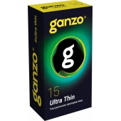 Прозрачные ультратонкие презервативы Ganzo Ultra thin - 15 шт. - Ganzo - купить с доставкой в Новочебоксарске