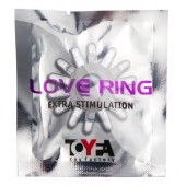 Прозрачное гелевое эрекционное кольцо с шипиками - Toyfa Basic - в Новочебоксарске купить с доставкой