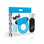 Голубое эрекционное виброкольцо 28X Remote Control Vibrating Cock Ring   Bullet - XR Brands - в Новочебоксарске купить с доставкой