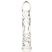 Стеклянный фаллоимитатор  Волна  - 17 см. - Sexus