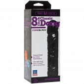 Насадка-фаллоимитатор Vac-U-Lock CodeBlack 8 Inch Classic Dong - 19,3 см. - Doc Johnson - купить с доставкой в Новочебоксарске
