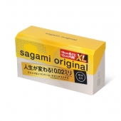 Презервативы увеличенного размера Sagami Original 0.02 XL-size - 12 шт. - Sagami - купить с доставкой в Новочебоксарске