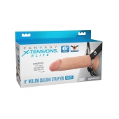 Полый страпон на ремнях 6’’ Hollow Silicone Strap-on - Pipedream - купить с доставкой в Новочебоксарске