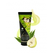 Массажный крем для тела с ароматом груши и зелёного чая Pear   Exotic Green Tea - 200 мл. - Shunga - купить с доставкой в Новочебоксарске