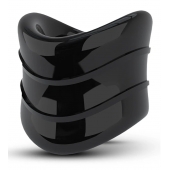 Черное эрекционное кольцо на мошонку Beef Ball Stretcher Snug X Long - Blush Novelties - в Новочебоксарске купить с доставкой