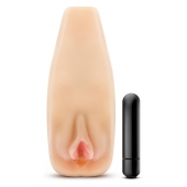 Мастурбатор-вагина с вибрацией Soft   Wet Natasha Realistic Beige Masturbator - Blush Novelties - в Новочебоксарске купить с доставкой