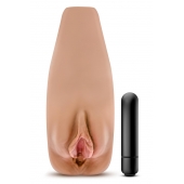 Маструбатор-вагина с вибрацией Soft   Wet Renata Realistic Tan Masturbator - Blush Novelties - в Новочебоксарске купить с доставкой