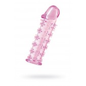 Розовая насадка на пенис с шипами - 12,5 см. - A-toys - в Новочебоксарске купить с доставкой