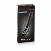 Вибратор с электростимуляцией Sizzling Simon Black Edition - 27 см. - MyStim - купить с доставкой в Новочебоксарске
