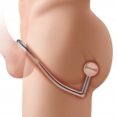 Кольцо на пенис с анальным стимулятором Stainless Steel Anal Hook   Cock Ring - BlueLine - в Новочебоксарске купить с доставкой