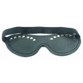 Черная маска с декором - БДСМ Арсенал - купить с доставкой в Новочебоксарске