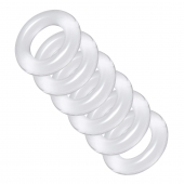 Комплект из 6 прозрачных эрекционных колец Ring Master Custom Ball Stretcher Kit - XR Brands - в Новочебоксарске купить с доставкой