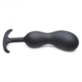 Черный массажер простаты с утяжелителями Premium Silicone Weighted Prostate Plug XL - 20,8 см. - XR Brands - в Новочебоксарске купить с доставкой