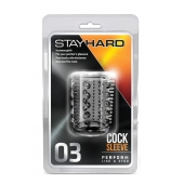 Прозрачная насадка с шипами и шишечками STAY HARD COCK SLEEVE 03 CLEAR - Blush Novelties - в Новочебоксарске купить с доставкой