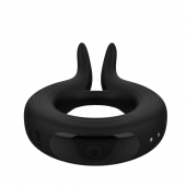 Черное эрекционное кольцо Marry Me Rechargeable Vibrating Cockring - Adrien Lastic - в Новочебоксарске купить с доставкой