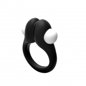 Черное эрекционное кольцо Zippy Vibrating Ring With Bullet - Adrien Lastic - в Новочебоксарске купить с доставкой