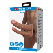 Реалистичная полая насадка на член для двойного проникновения Yairon - 17,5 см. - Baile - купить с доставкой в Новочебоксарске